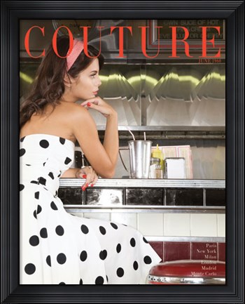 Framed Couture June 1960 Print