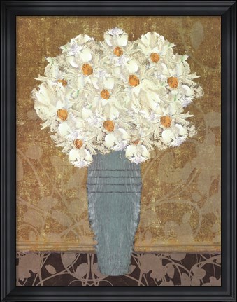 Framed Bouquet Of Daisies II Print