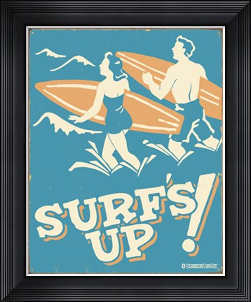 Framed Surf's Up Print