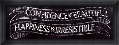 Framed Chalkboard - Irresistible Print