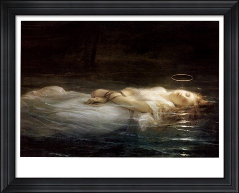 Framed La Jeune Martyre Print