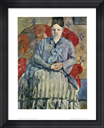 Framed Madame Cezanne (red chair) Print