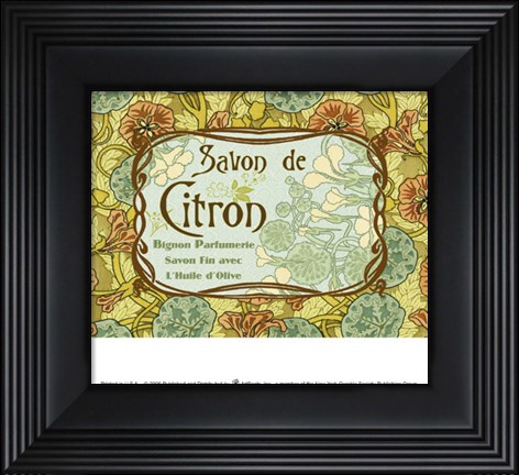 Framed Savon de Citron Print