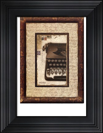 Framed Dactylo II Print