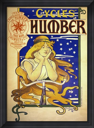 Framed Humber Cycles Print