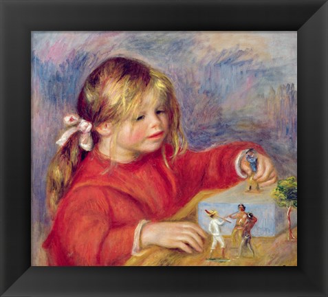 Framed Claude Renoir at play, c.1905 Print