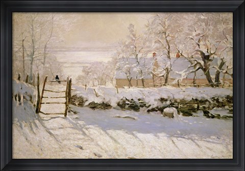 Framed Magpie, 1869 Print