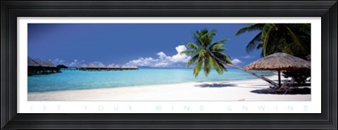 Framed Bora Bora, Tahiti Print