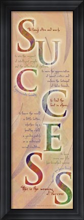 Framed Success Print