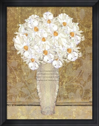 Framed Bouquet Of Daisies III Print