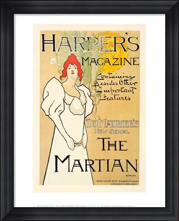 Framed Harper's Magazine Print