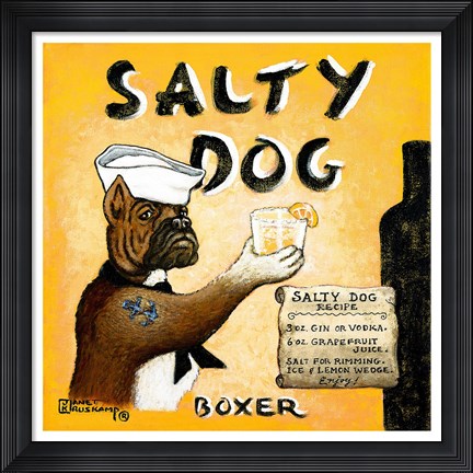 Framed Salty Dog Print