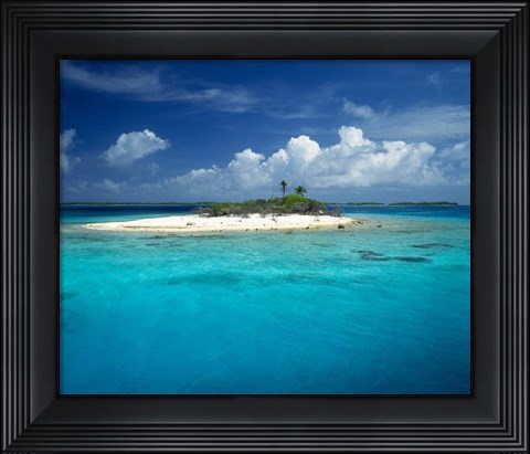Framed Rangiroa, French Polynesia Print