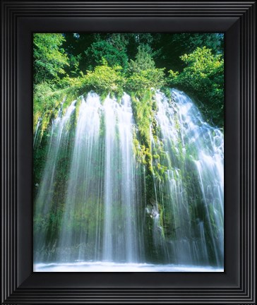 Framed Mossbrae Falls, CA Print