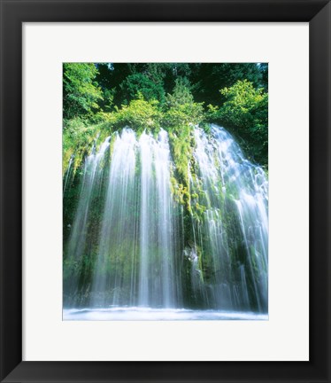 Framed Mossbrae Falls, CA Print