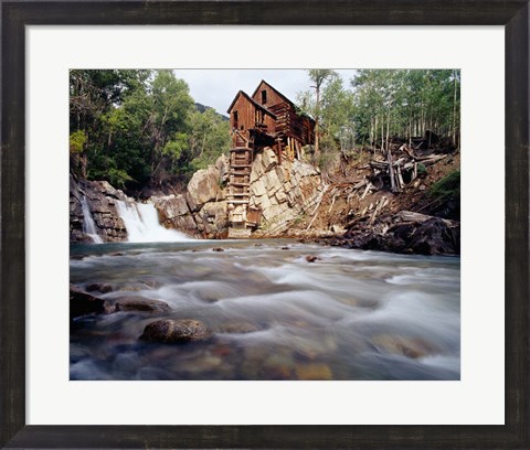 Framed Old Saw Mill, Marble, Colorado Print