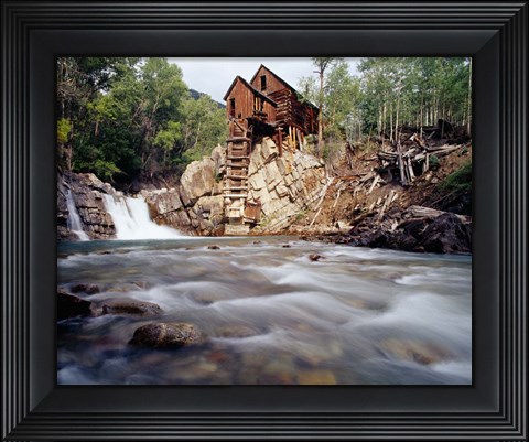 Framed Old Saw Mill, Marble, Colorado Print
