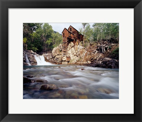 Framed Old Saw Mill, Marble, Colorado Print