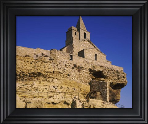 Framed Saint Sauveur Church, Fos-Sur-Mer, Bouches-Du-Rhone, France Print