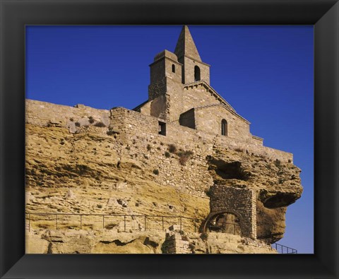 Framed Saint Sauveur Church, Fos-Sur-Mer, Bouches-Du-Rhone, France Print