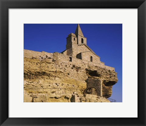 Framed Saint Sauveur Church, Fos-Sur-Mer, Bouches-Du-Rhone, France Print