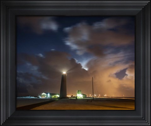 Framed Gardskagaviti Lighthouse, Reykjanes Peninsula, Iceland Print