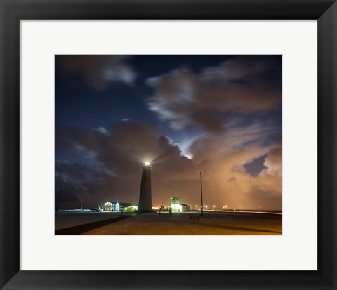 Framed Gardskagaviti Lighthouse, Reykjanes Peninsula, Iceland Print