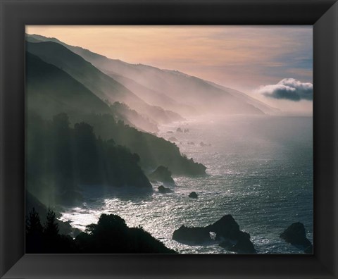 Framed Big Sur Coastline, CA Print