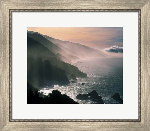 Framed Big Sur Coastline, CA Print