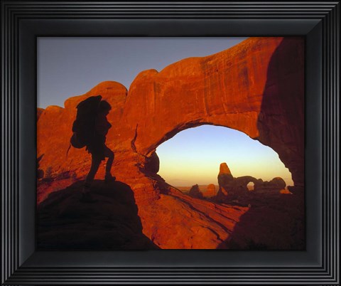 Framed Mountaineering Arches National Park, UT Print