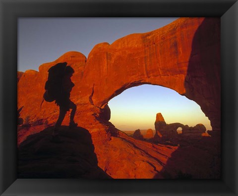 Framed Mountaineering Arches National Park, UT Print