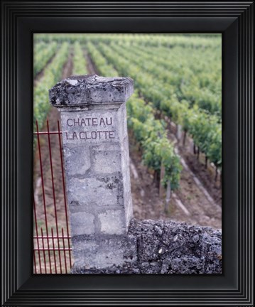 Framed Chateau La Clotte, Bordeaux, France Print