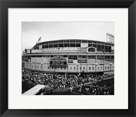 Framed Wrigley Field, Chicago, Cook County, Illinois Print