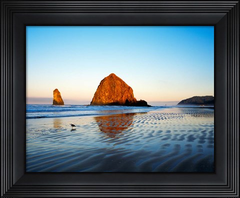 Framed Haystack Rock Print