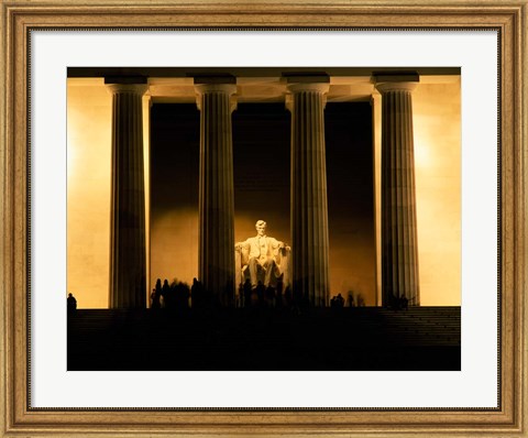 Framed Lincoln Memorial, Washington DC (detail) Print