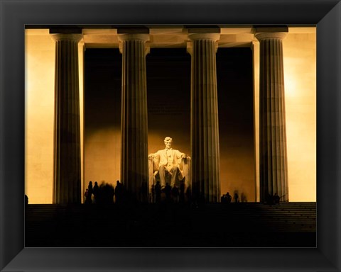 Framed Lincoln Memorial, Washington DC (detail) Print