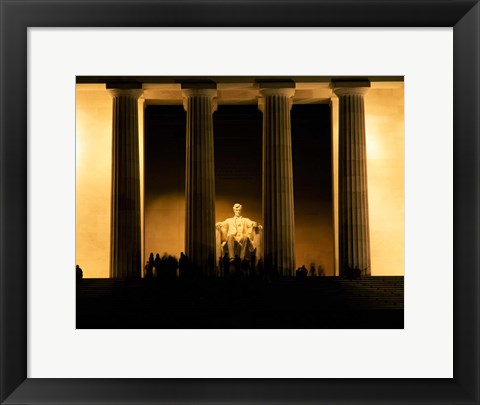 Framed Lincoln Memorial, Washington DC (detail) Print