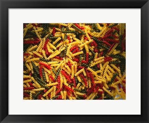 Framed Tri-Colored Pasta Print