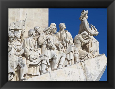 Framed Monument To The Discoveries, Belem, Lisbon, Portugal Print