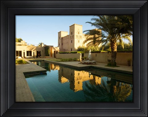 Framed Dar Ahlam Kasbah a Relais and Chateaux Hotel, Souss-Massa-Draa, Morocco Print