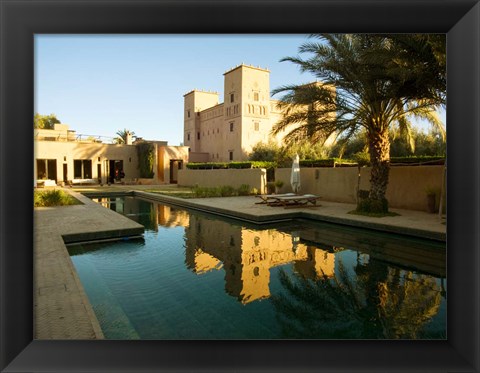 Framed Dar Ahlam Kasbah a Relais and Chateaux Hotel, Souss-Massa-Draa, Morocco Print