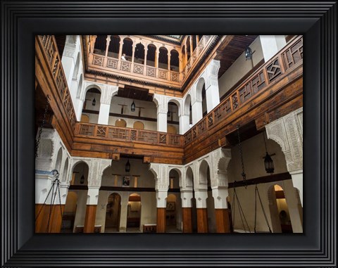Framed Fondouk el-Nejjarine\ Fes, Morocco Print