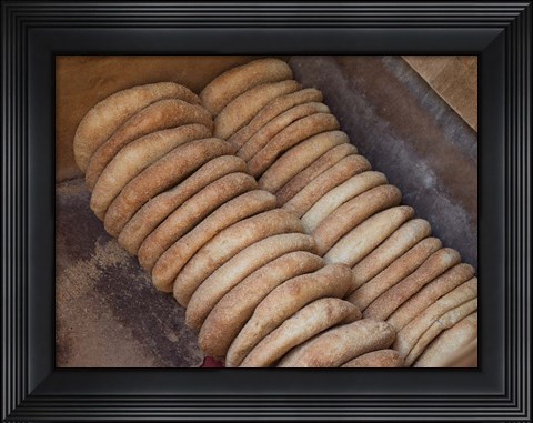 Framed Bread Baked in Oven, Fes, Morocco Print