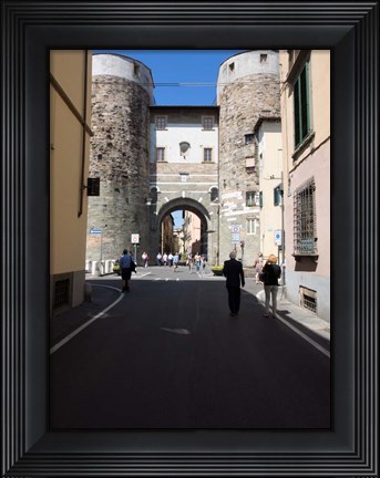 Framed Porto San Gervasio at Via Elisa, Tuscany, Italy Print