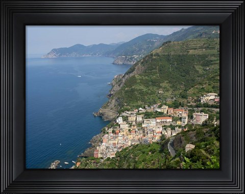 Framed Riomaggiore, La Spezia, Liguria, Italy Print