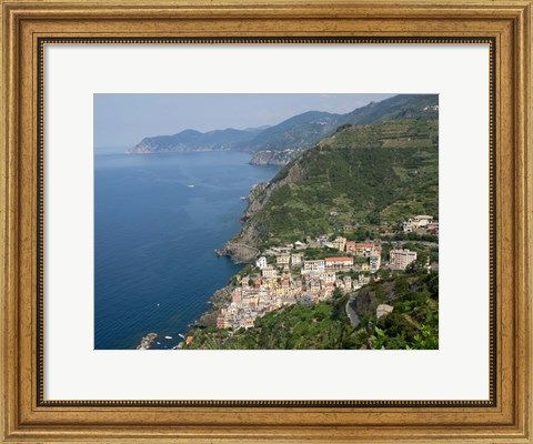 Framed Riomaggiore, La Spezia, Liguria, Italy Print