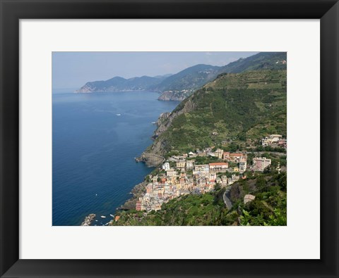 Framed Riomaggiore, La Spezia, Liguria, Italy Print