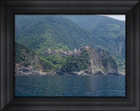 Framed Corniglia, La Spezia, Liguria, Italy Print