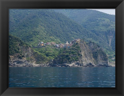 Framed Corniglia, La Spezia, Liguria, Italy Print