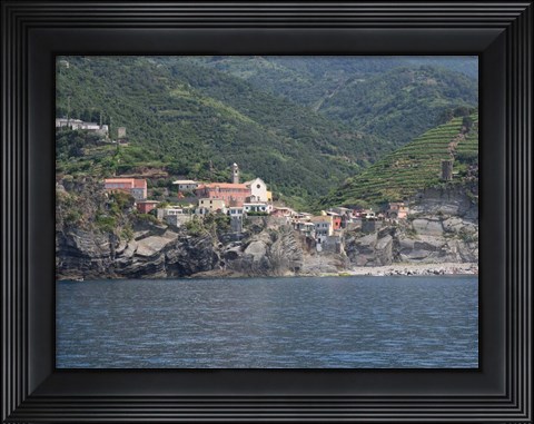 Framed Vernazza, La Spezia, Liguria, Italy Print